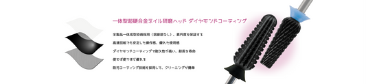 ダイヤモンドコーティングビットと天然ダイヤモンドビット