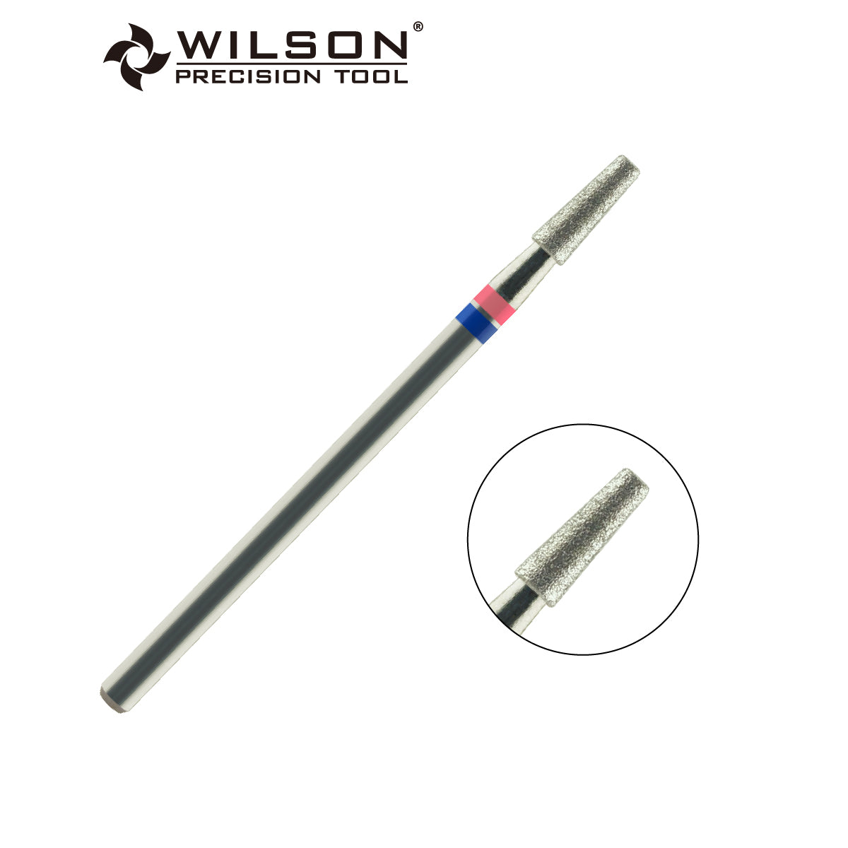 天然ダイヤモンドビット- 直径2.5 順テーパーフラットヘッド