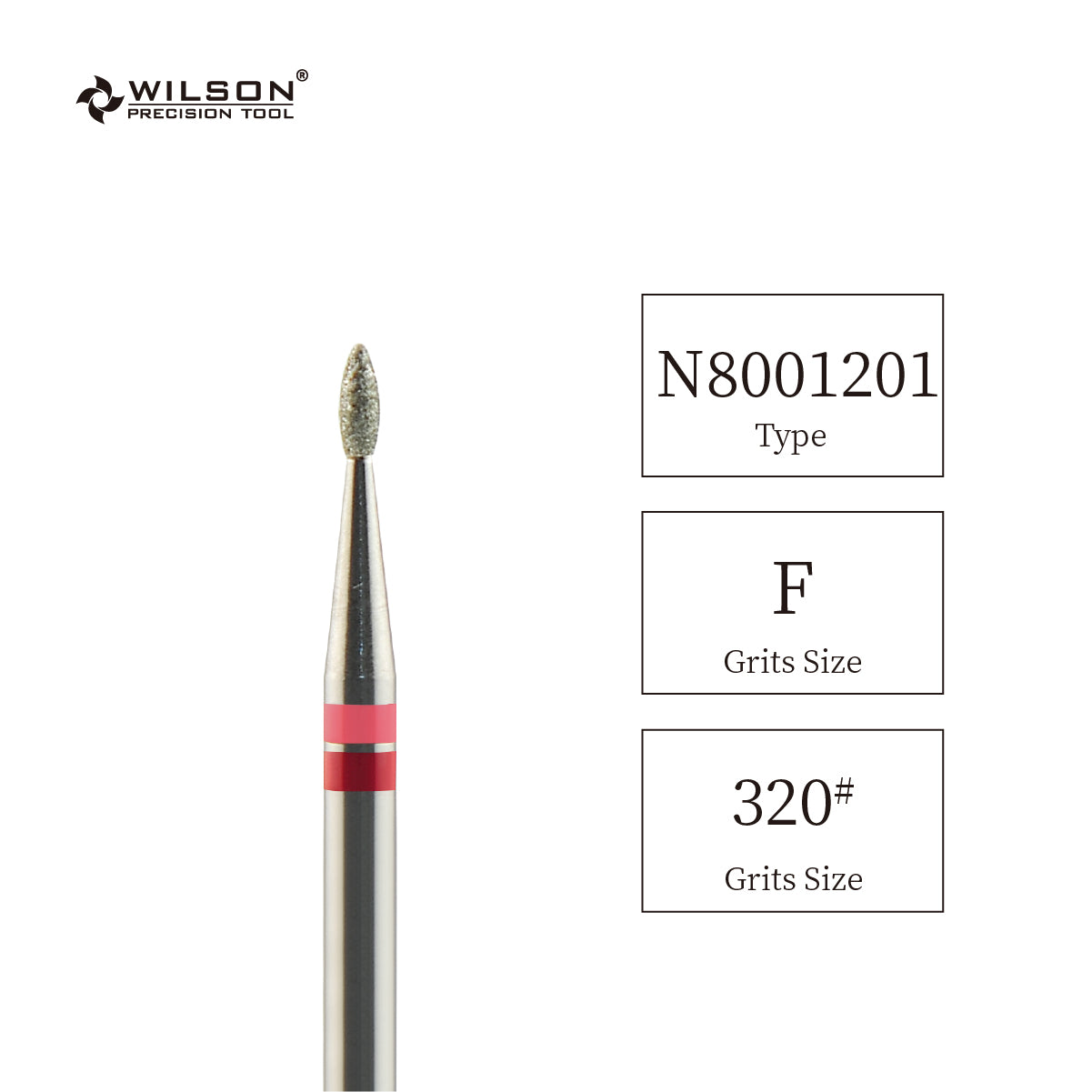 天然ダイヤモンドビット- 直径1.3 トーチ型金剛砂小粒