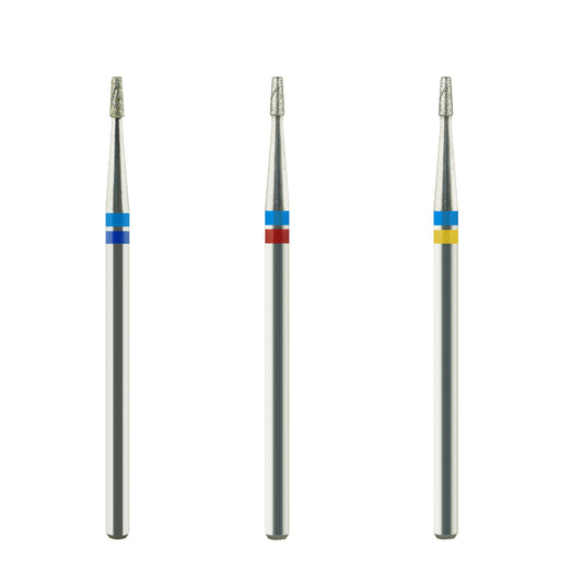 天然ダイヤモンドビット- 直径1.4 ショートブレード順テーパーフラットヘッド （冷却タンク）