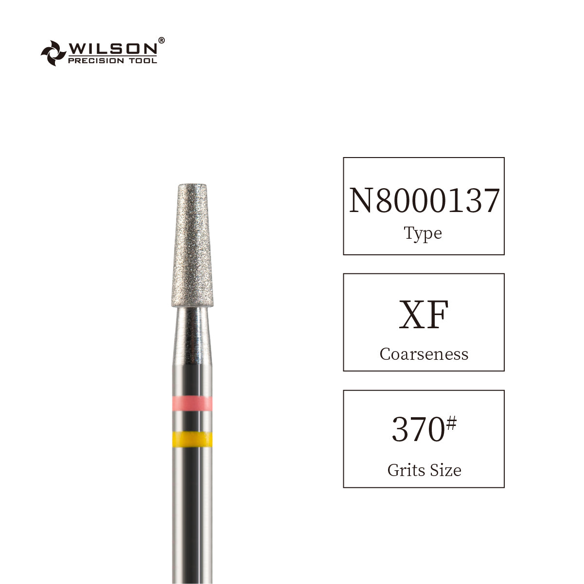 天然ダイヤモンドビット- 直径2.5 順テーパーフラットヘッド