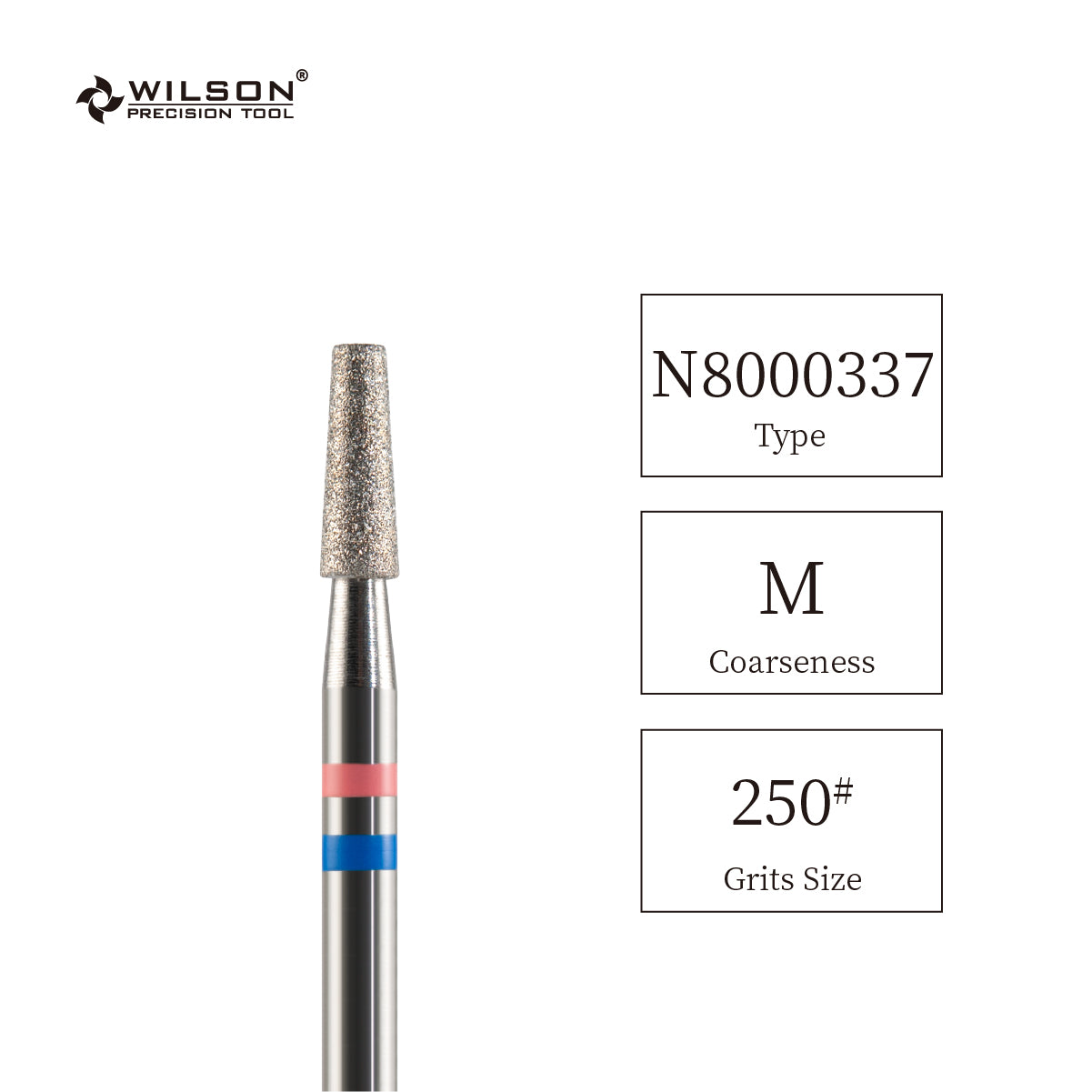 天然ダイヤモンドビット- 直径2.5 順テーパーフラットヘッド