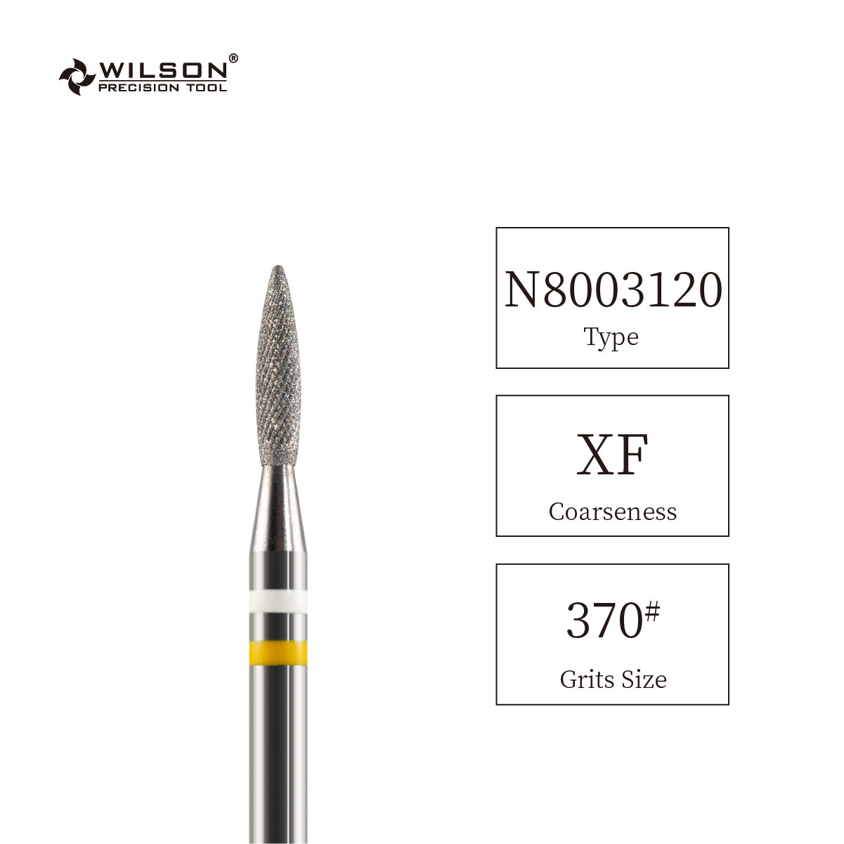 WILSON 天然ダイヤモンドビット- 直径1.8mm トーチ型 ダイヤモンドコートバー